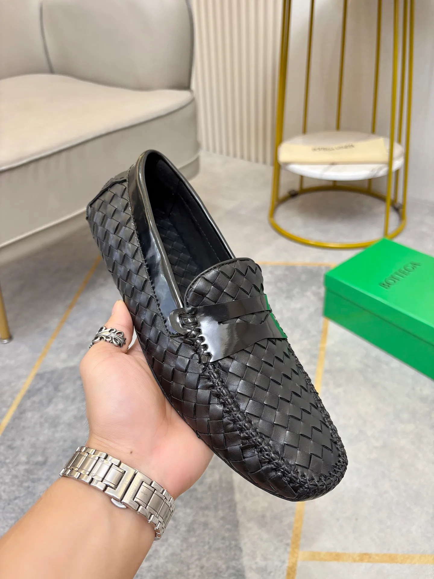 P420💰 (Niu Li + Niu Pad) [BV] The latest hot style‼ ️Casual men's shoes, uppers imported first-layer cowhide ➕Full imported cowhide lining✔️Exquisite workmanship, excellent foot feel, special rubber soles✔️, cool and fashionable, the latest fashion, fashionable outsole, hurry up.  Code number: 38-44 (can be customized to 37.45, non-refundable)